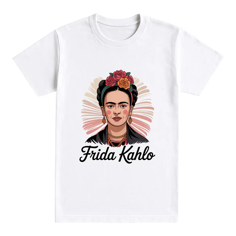 Camiseta Frida Kahlo – Belleza valiente con estilo retro 1