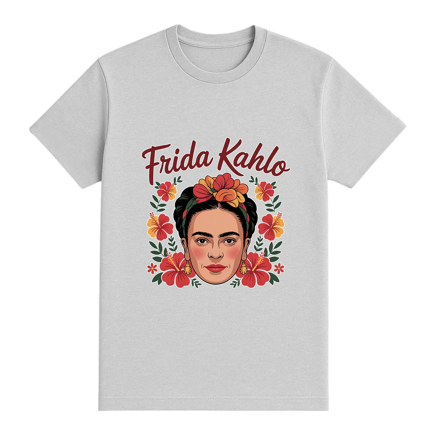 Camiseta Frida Kahlo – Flores, fuego y actitud 1