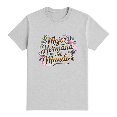 Camiseta para hermana – Mejor Hermana del Mundo