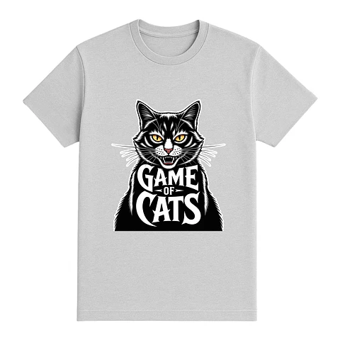 Camiseta gato – Game of Cats: el trono es suyo
