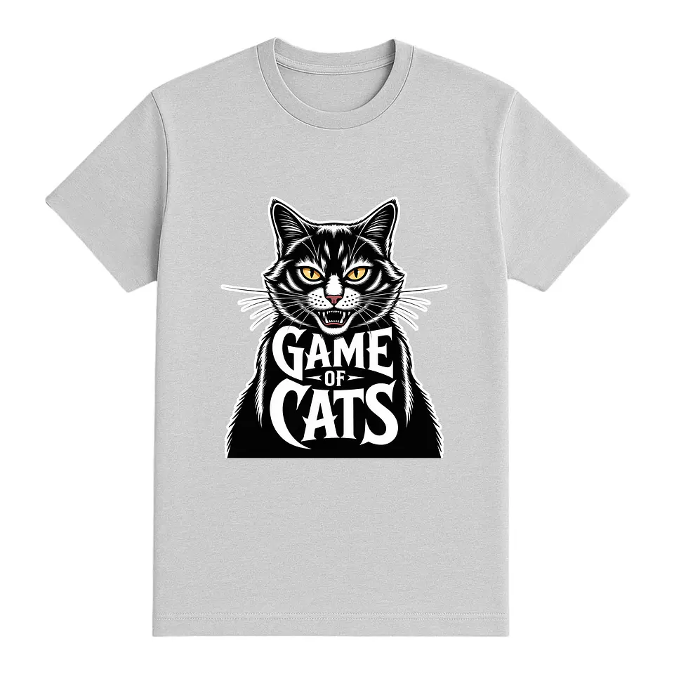 Camiseta gato – Game of Cats: el trono es suyo 1
