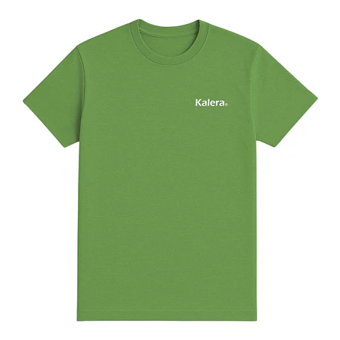 Camiseta básica verde con logo Kalera