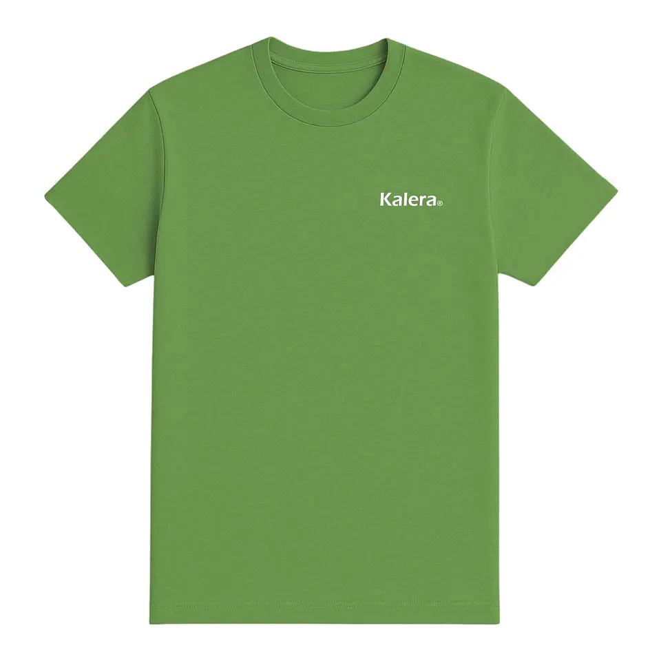 Camiseta básica verde con logo Kalera 1