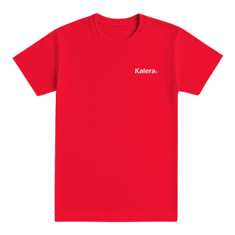 Camiseta básica roja con logo Kalera