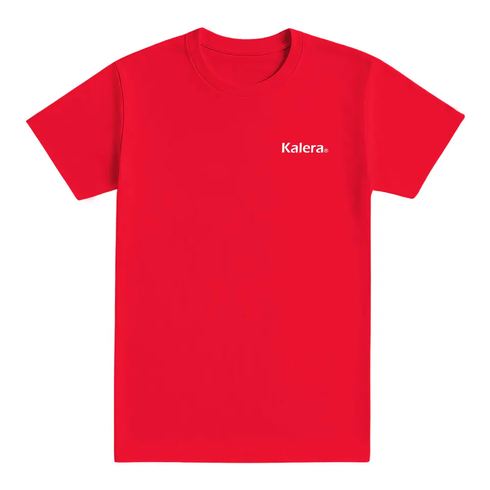 Camiseta básica roja con logo Kalera 1
