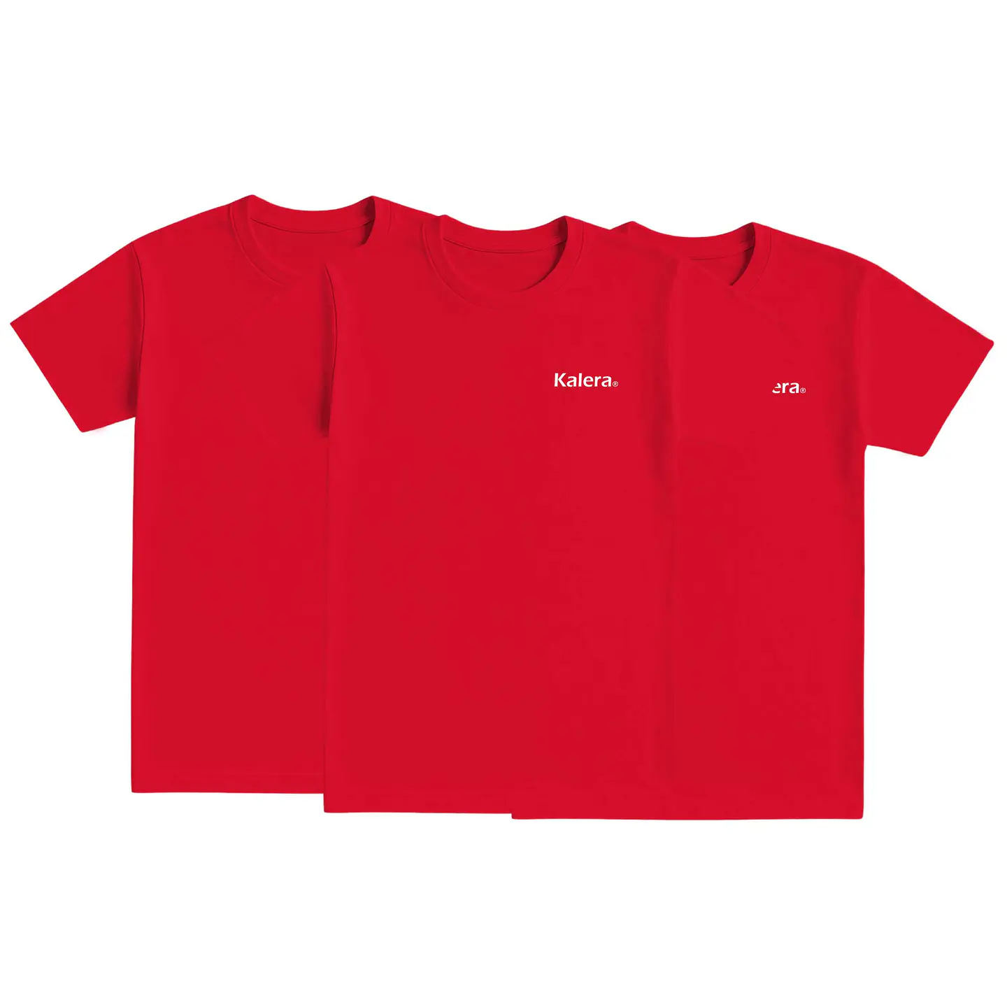 Pack camisetas básicas 3 unidades color rojo 1