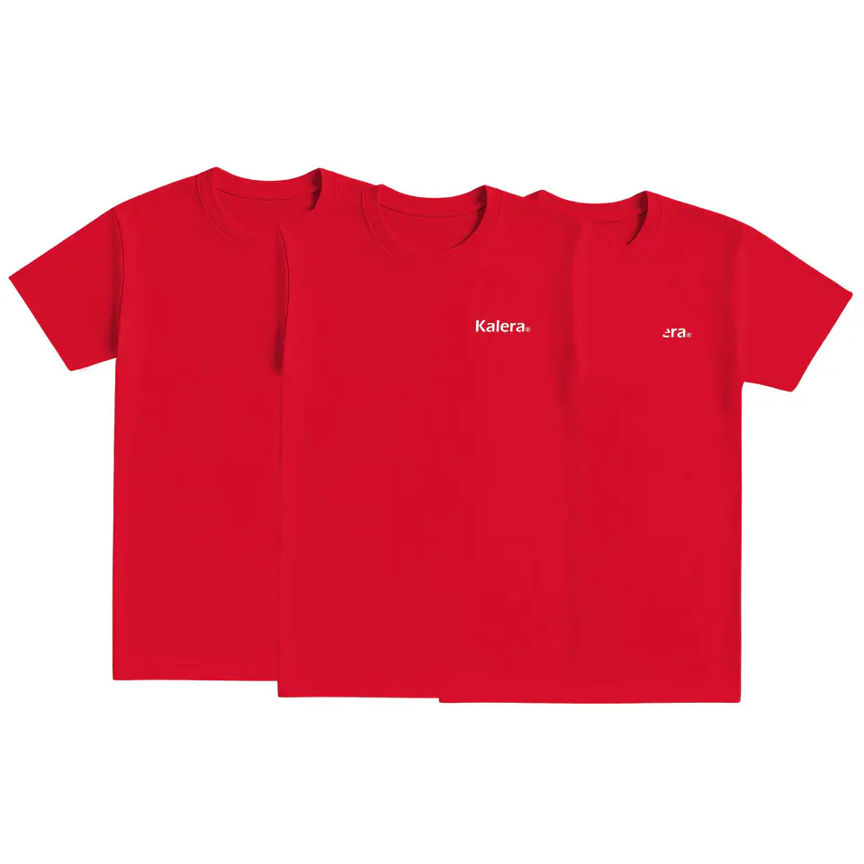 Pack camisetas básicas 3 unidades color rojo 1