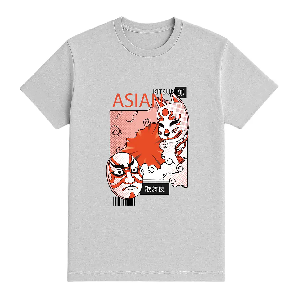 Camiseta anime – Espíritu Kitsune 1