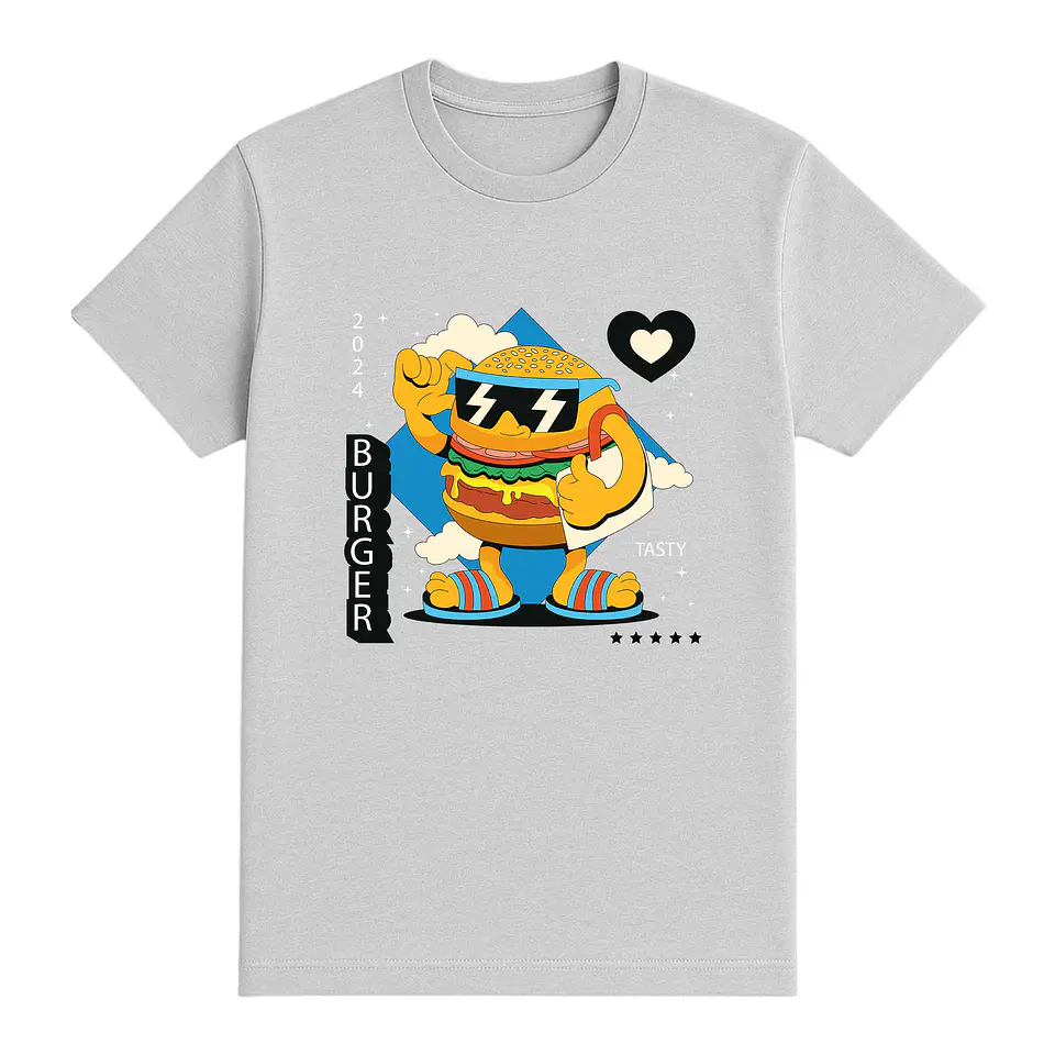 Camiseta graciosa – Burger Power 1