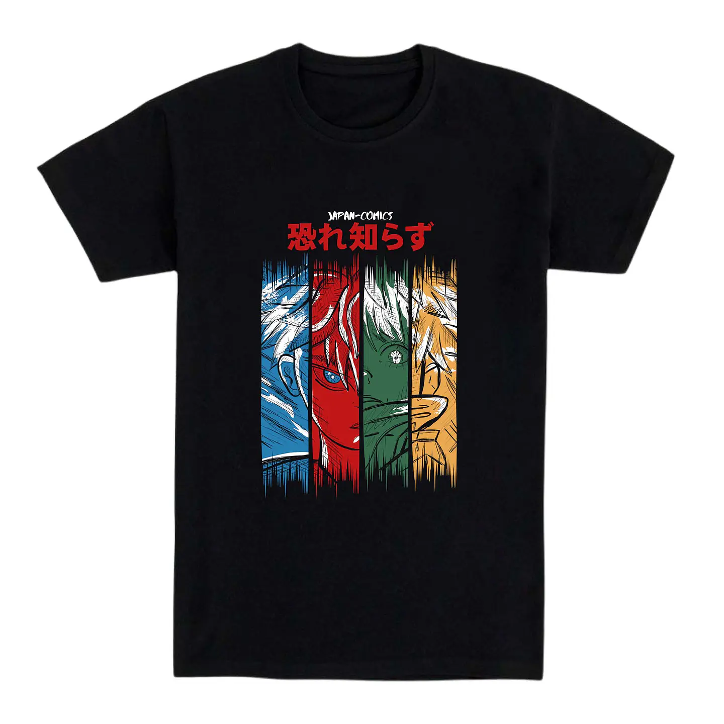 Camiseta anime – Héroes Imparables 1