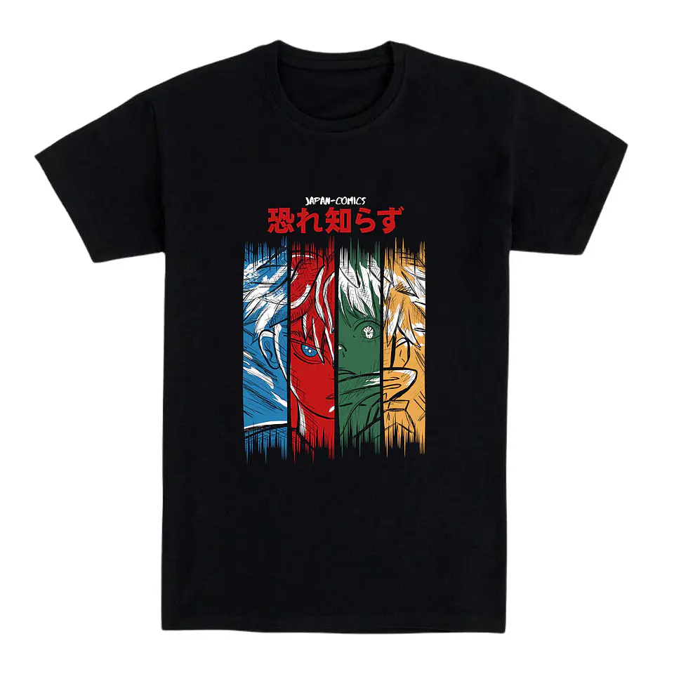 Camiseta anime – Héroes Imparables 1