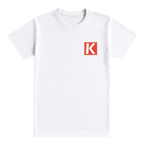 Camiseta básica blanca logo K