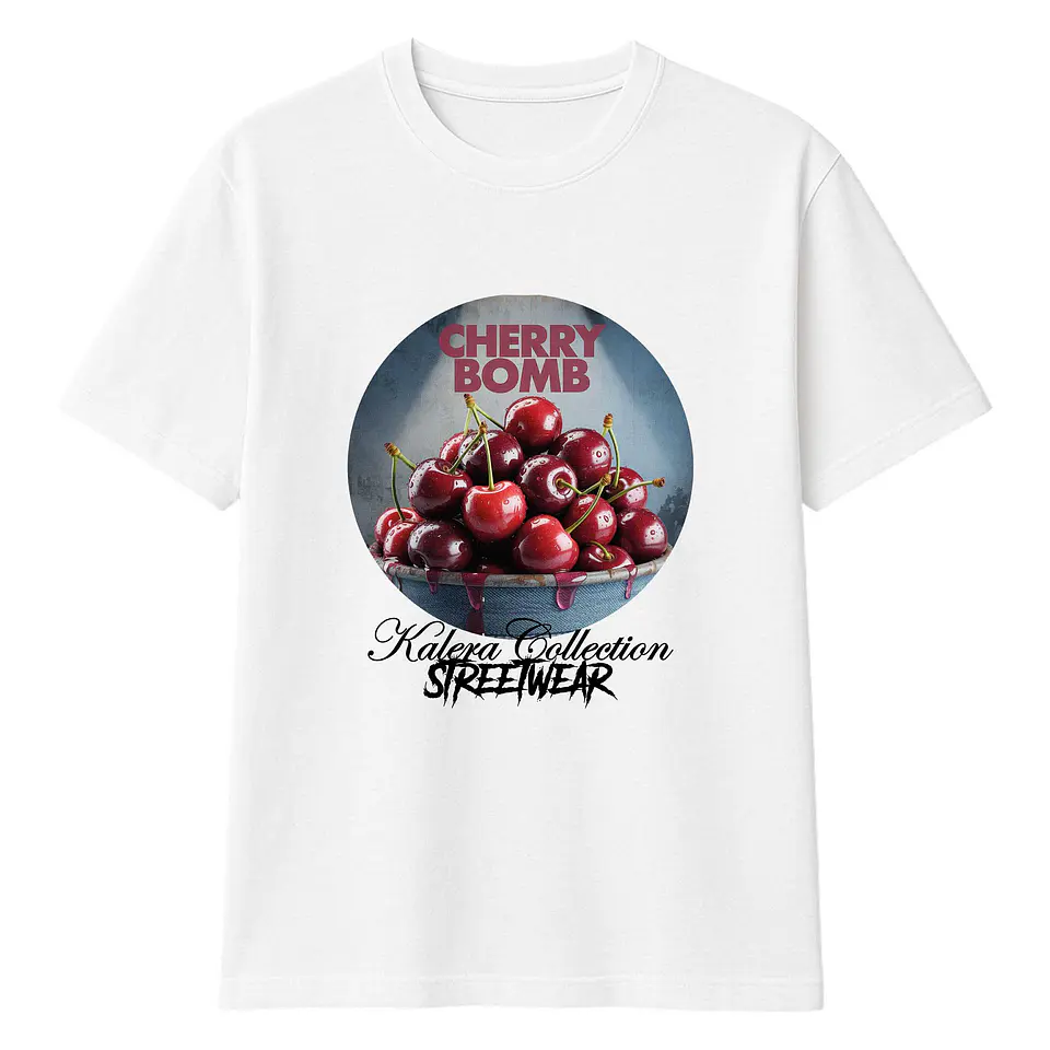 Camiseta oversize UNISEX – Kalera Collection Streetwear – Cherry Bomb 1
