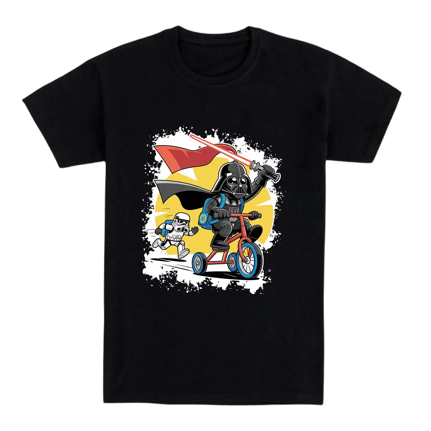 Camiseta friki – Señor Oscuro en triciclo 1