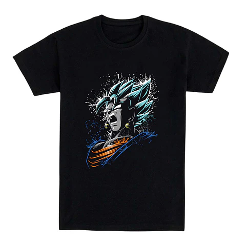 Camiseta anime - Guerrero azul furia