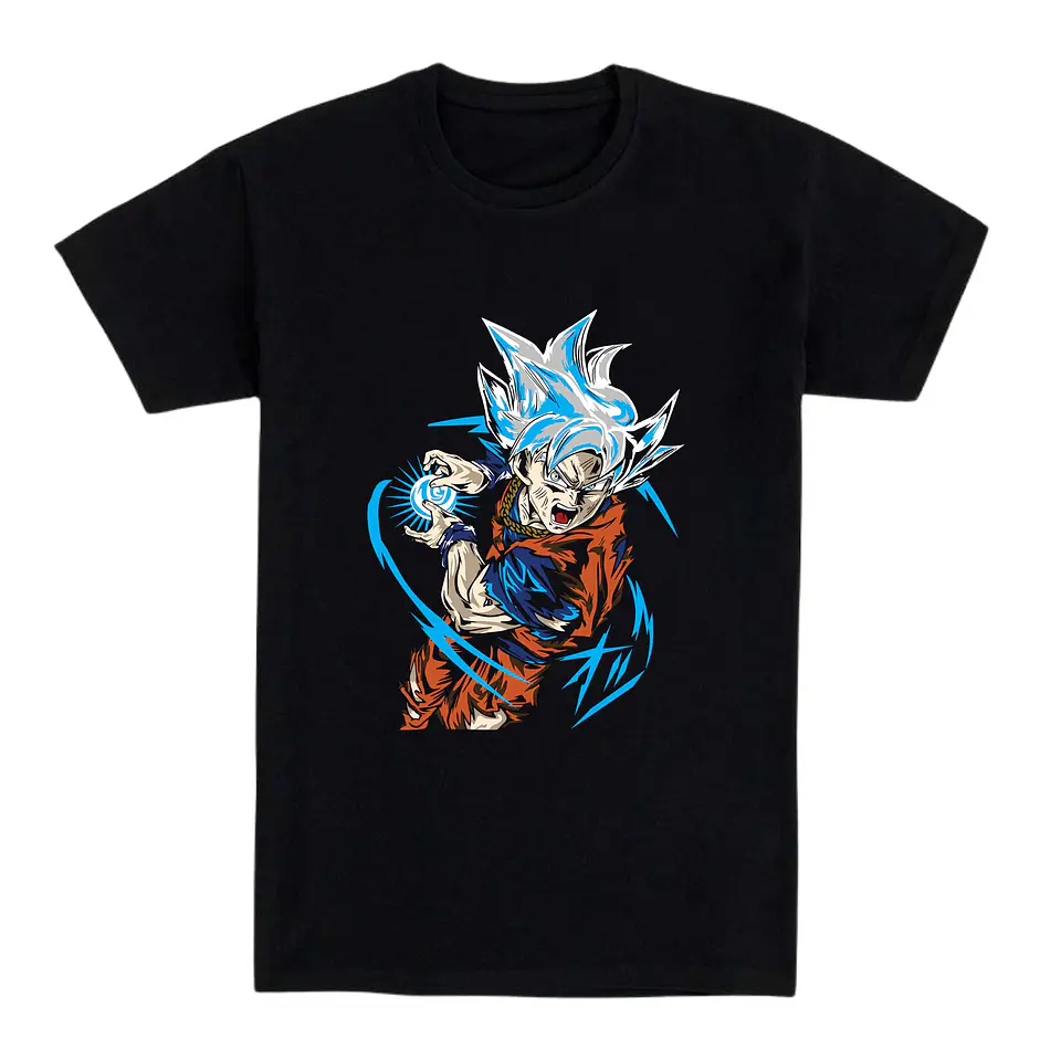 Camiseta anime - Guerrero energía azul 1