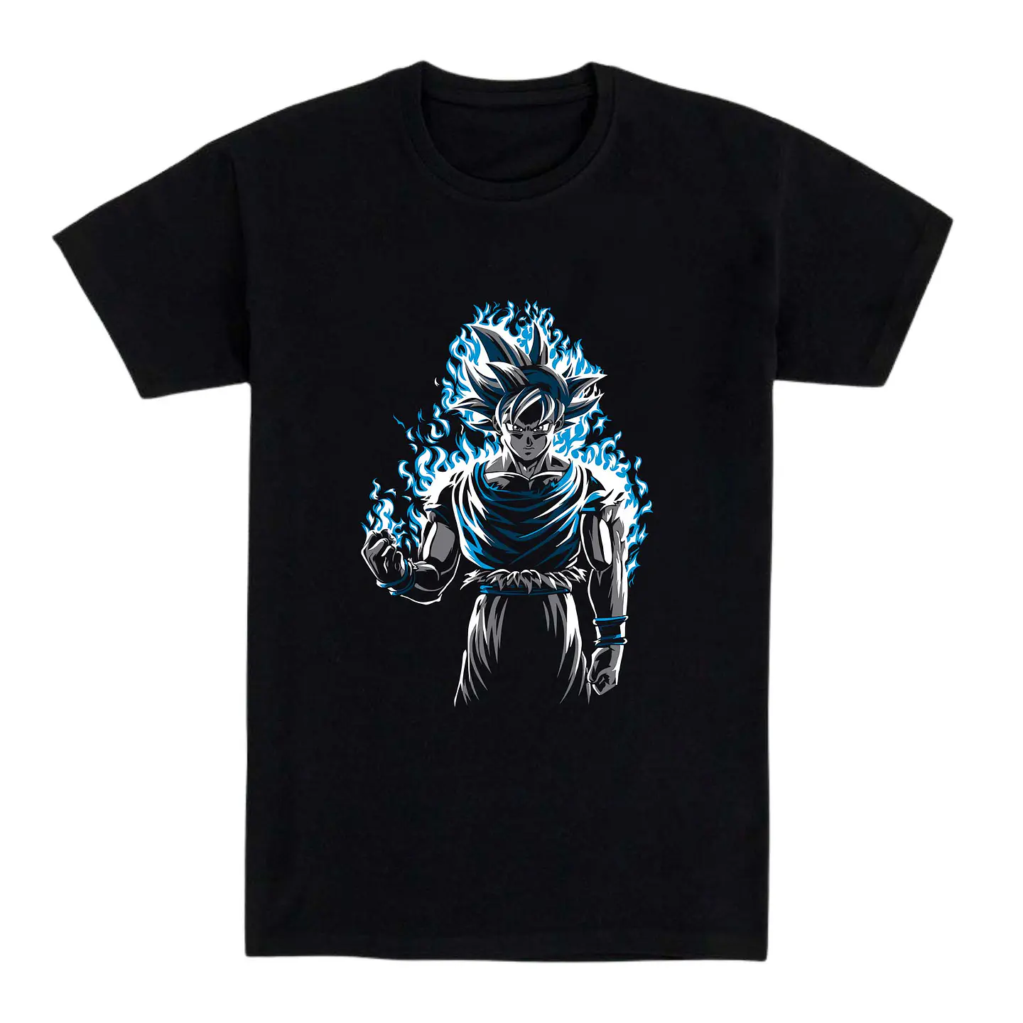 Camiseta anime - Guerrero aura azul 1