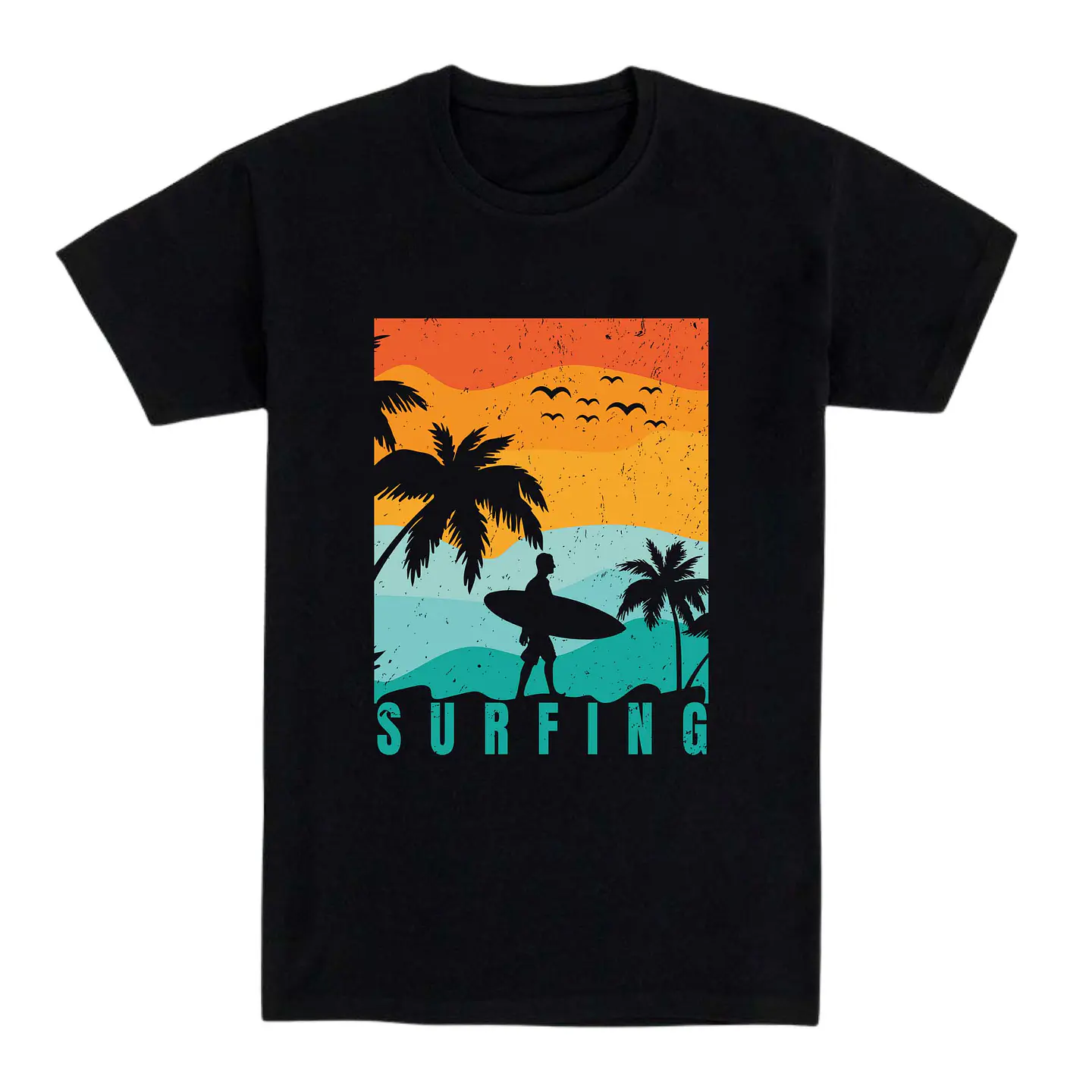 Camiseta surf - Sunset Surfer 1