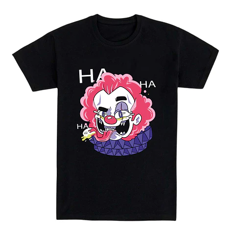  Camiseta clown - Laugh