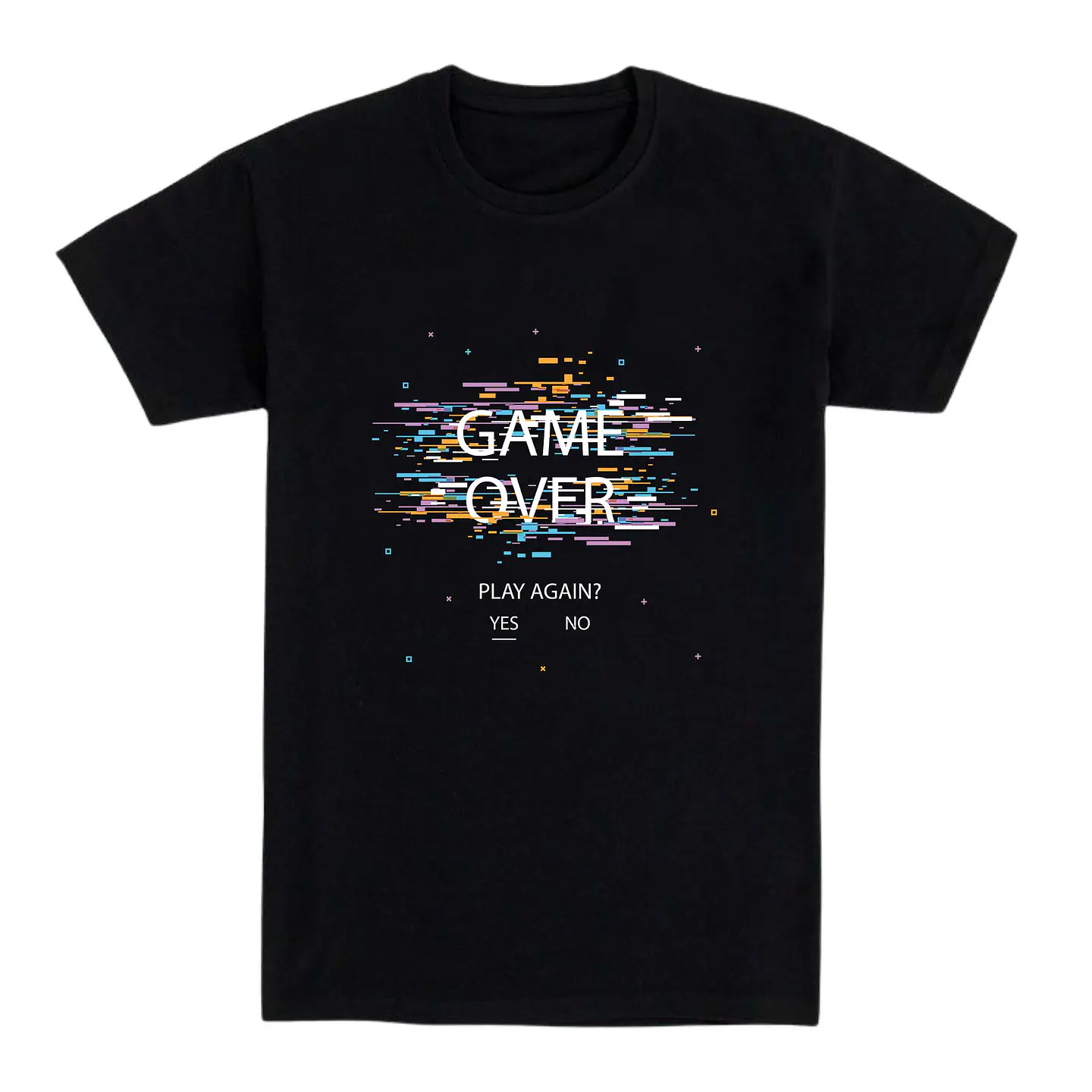 Camiseta gamer - Game Over Glitch 1