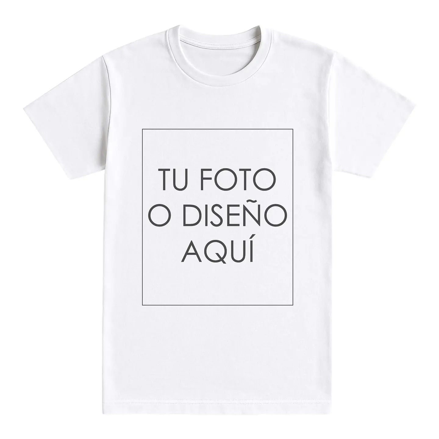 Camiseta personalizada básica UNISEX 100% algodón tallas para adultos e infantiles 1
