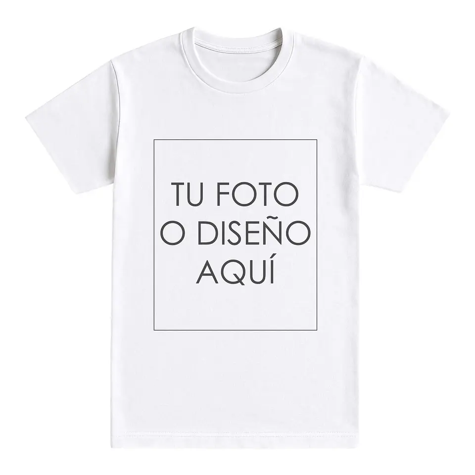 Camiseta personalizada básica UNISEX 100% algodón tallas para adultos e infantiles 1