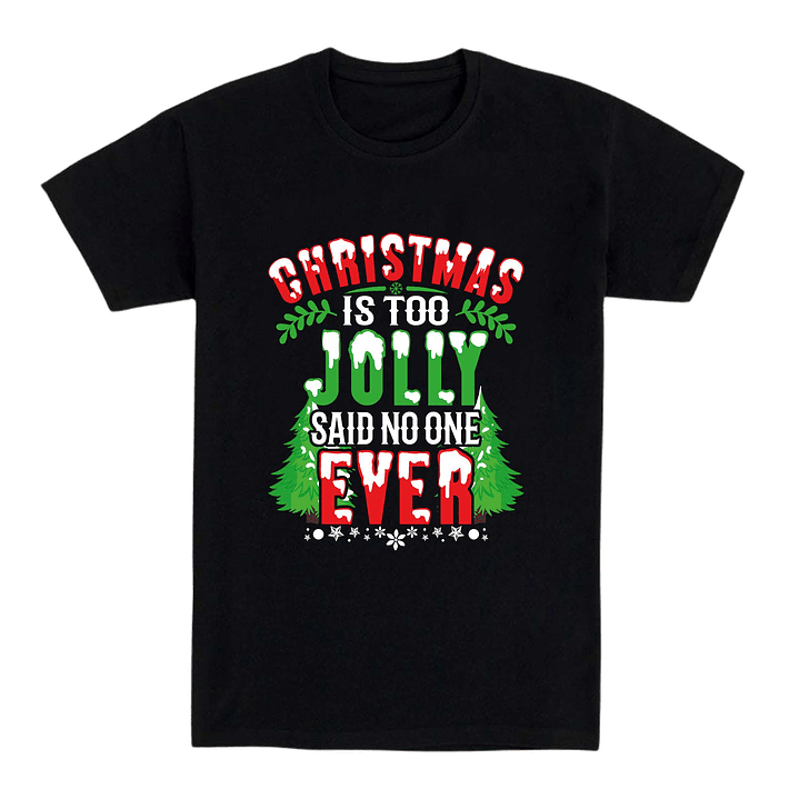 Camiseta navidad - Merry Christmas Sleigh 1