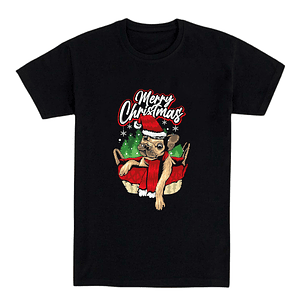 Camiseta navidad - Chihuahua Navideño en Cesta