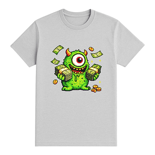 Camiseta fea – Monstruo Millonario Pixelado