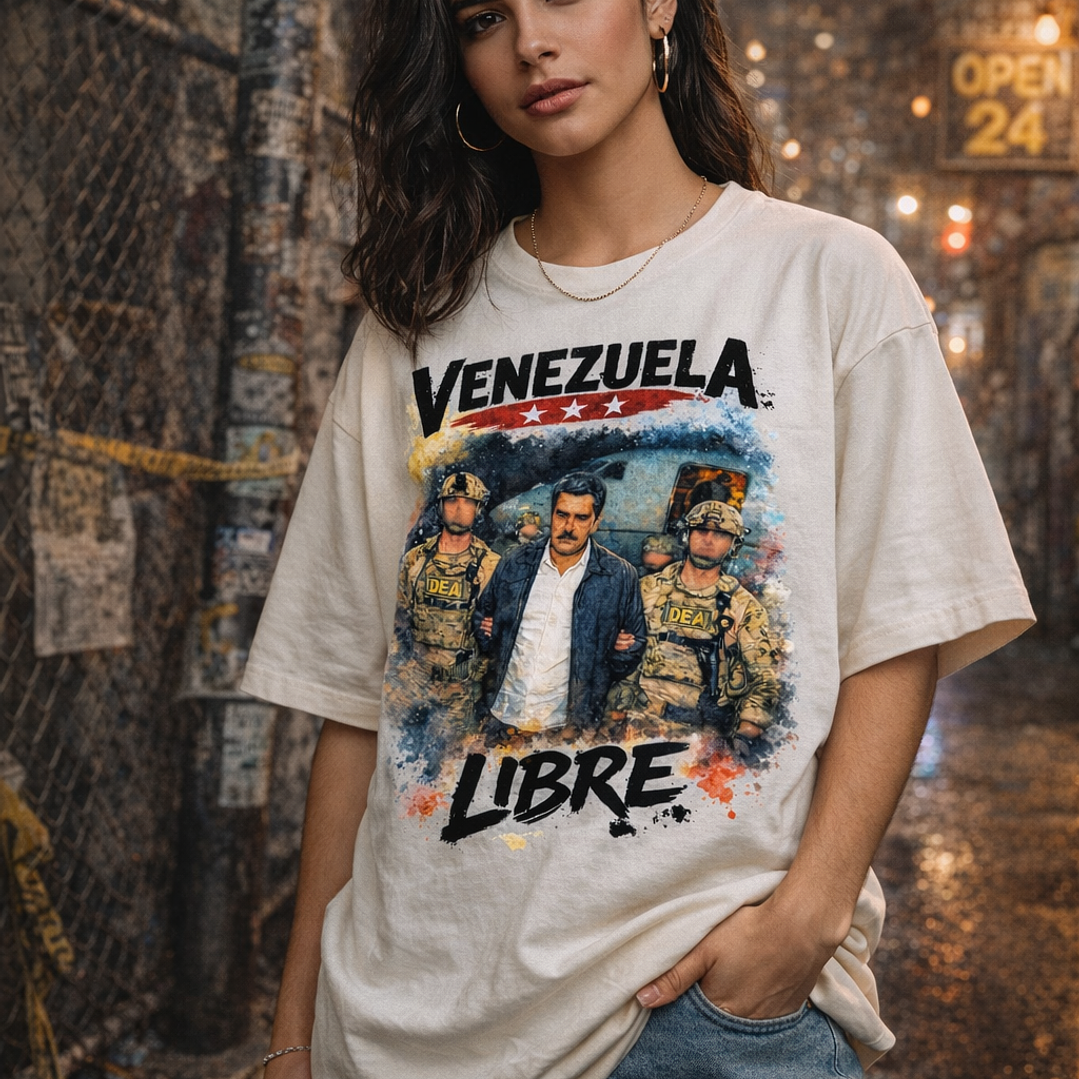 Camiseta oversize Venezuela Libre - Unisex 3