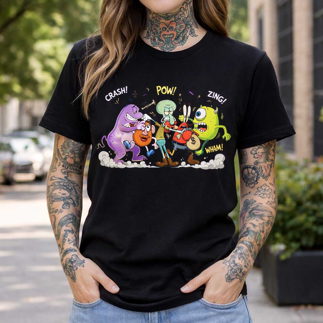 Camiseta graciosa - Pow Crash 3