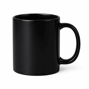Taza personalizada de cerámica negra