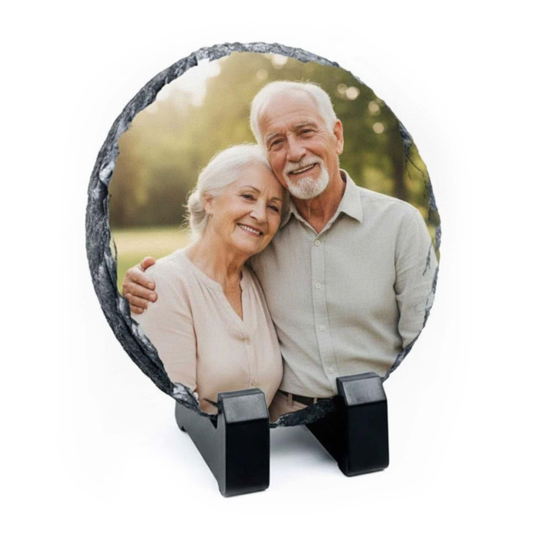 Foto piedra personalizada circulo 19x19cm 1