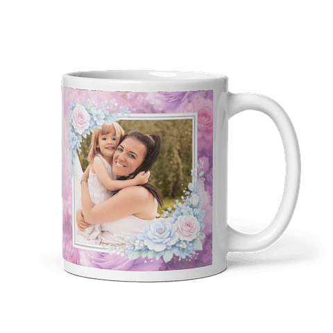 Taza personalizada mamá, "añade tu foto" - 004 plantilla prediseñada