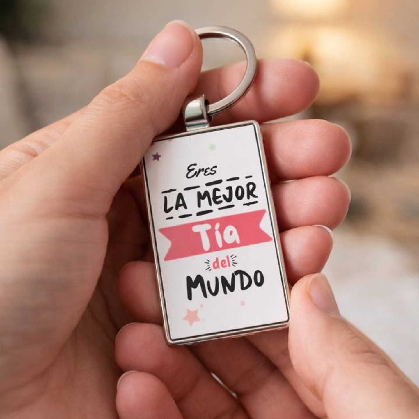 Llavero personalizado rectangular acero ZINC con foto o diseño 2