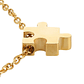 Pulsera personalizada mujer, pieza de puzzle grabada con inicial en acero inoxidable color dorado - Miniatura 2