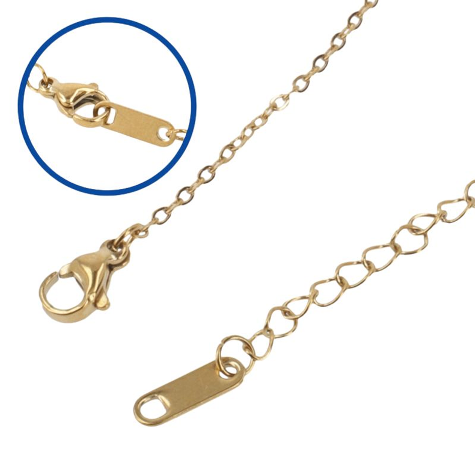 Pulsera personalizada mujer, medallón circular grabado en acero inoxidable dorado 2