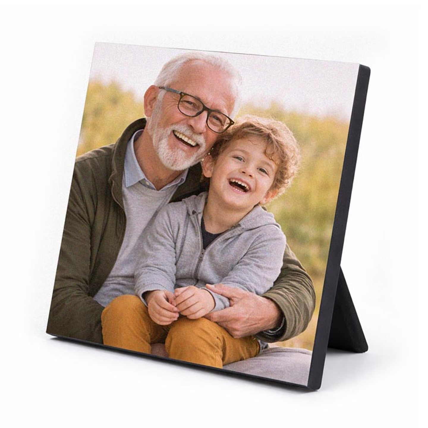 Foto en madera, portafotos MDF para colgar en pared o de pie en superficie 1