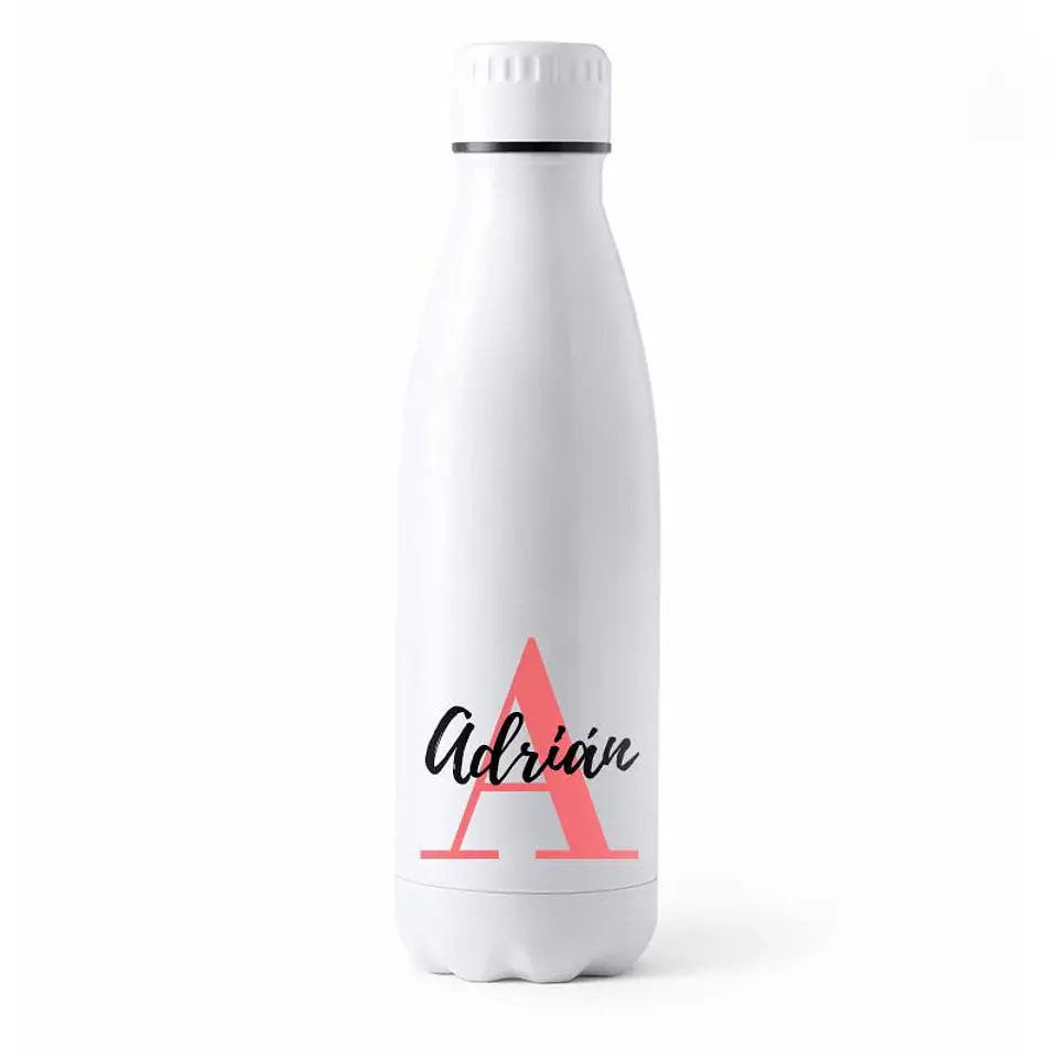 Botella con nombre e inicial personalizada 700ml acero inoxidable 2