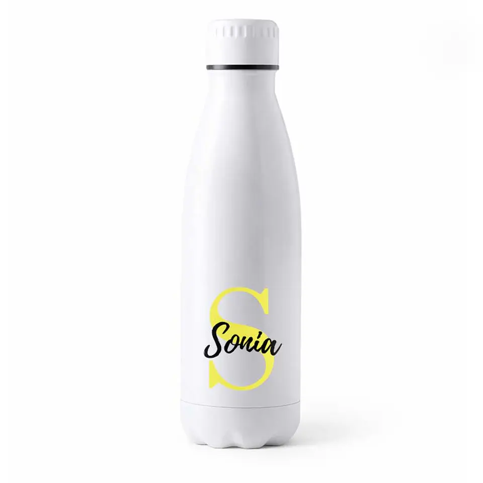 Botella con nombre e inicial personalizada 700ml acero inoxidable 4