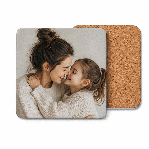 Posavaso personalizado de cerámica forma cuadrada 9,5x9,5cm