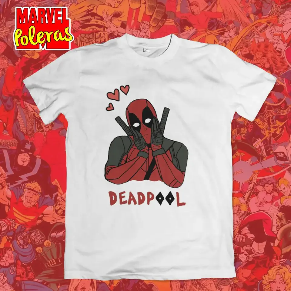 Polera Dead Pool Love | Colección Poleras Marvel 1