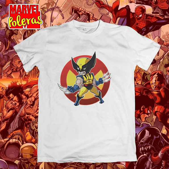 Polera WOLVERINE ANIMADO | Colección Poleras Marvel 1