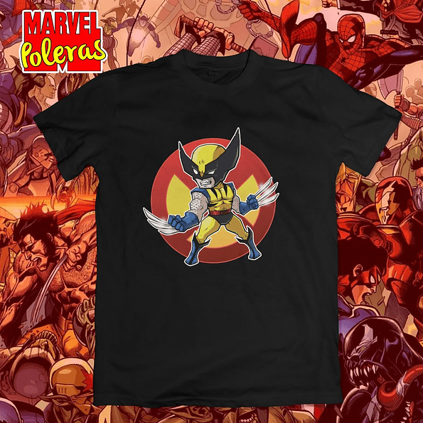 Polera WOLVERINE ANIMADO | Colección Poleras Marvel 2