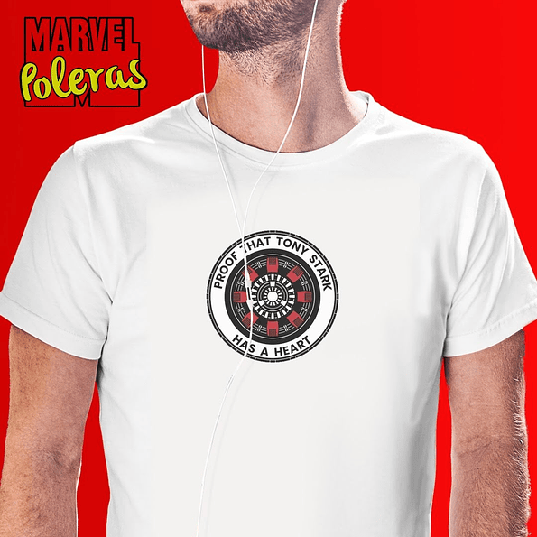 Polera IRON MAN REACTOR ARC COLOR | Colección Poleras Marvel 1