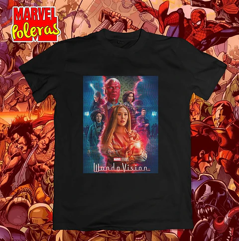 Polera Wanda Vision Poster | Colección Poleras Marvel