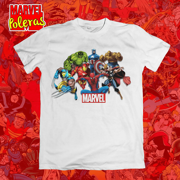 Polera Team Marvel | Colección Poleras Marvel 1