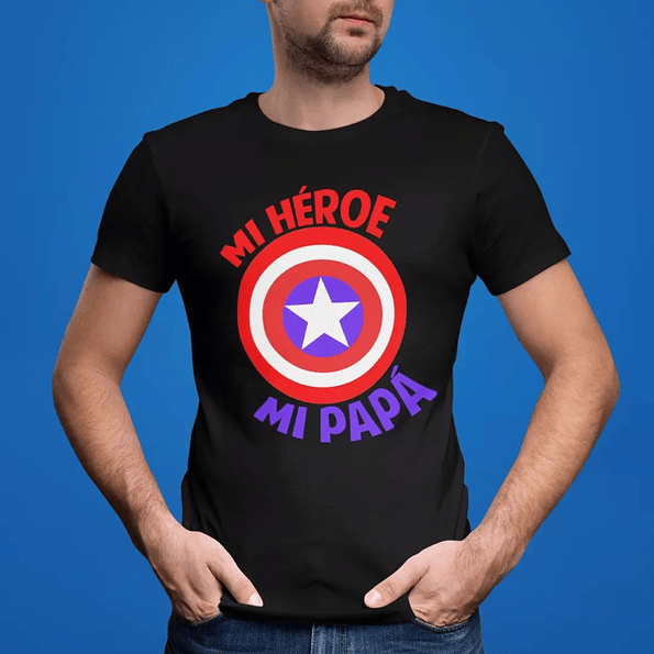 Polera Cap. Mi Heroe mi Papa |  1