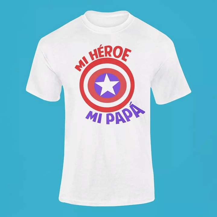 Polera Cap. Mi Heroe mi Papa |  2