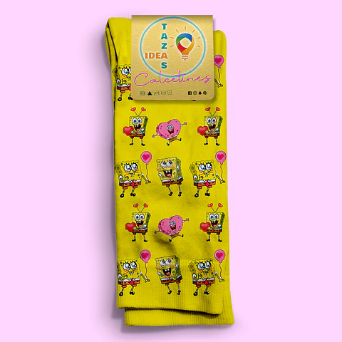 Calcetines de Bob Esponja - Enamorado
